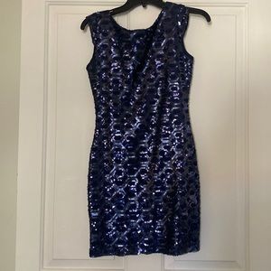 Sparkly navy blue dress, perfect for New Years Eve! Worn once, no wear and tear